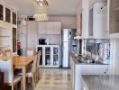 Modern kitchen and dining area