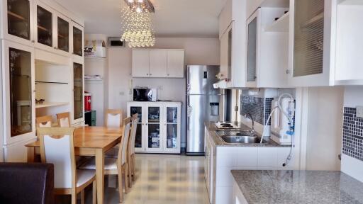 Modern kitchen and dining area