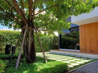 Beautifully landscaped garden area