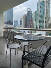 Balcony with city view