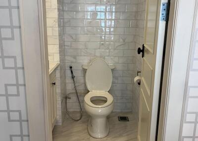 Small bathroom with a toilet