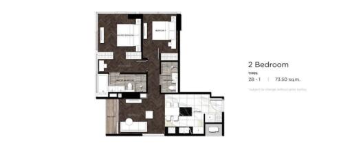 2 bedroom apartment layout