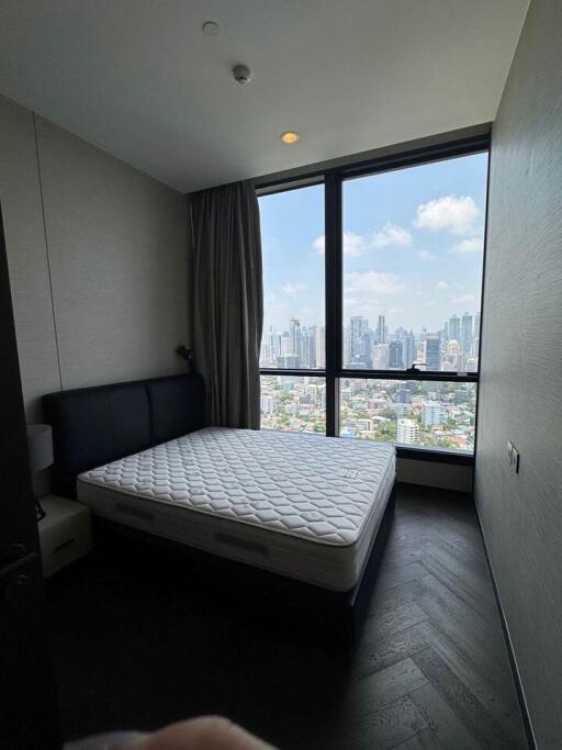 Bedroom with city view