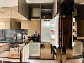 Modern kitchen with built-in appliances