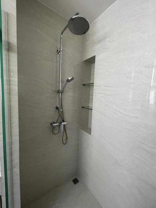 Modern bathroom shower with sleek design