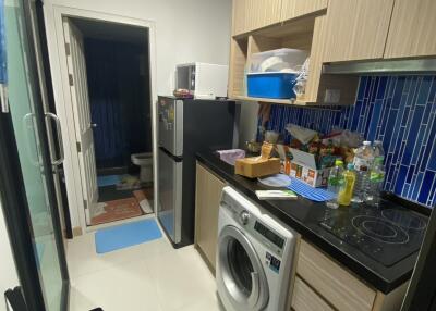 Modern kitchen with appliances and storage