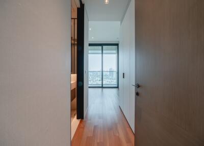 Entrance leading to a living space with a view