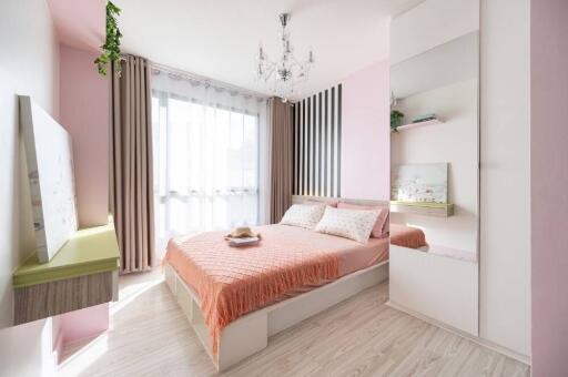 Bright and airy bedroom with modern decor