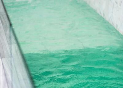 Indoor Pool with Greenish Water