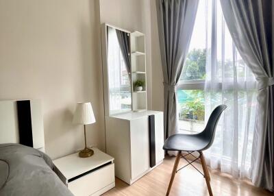 Modern bedroom with natural light