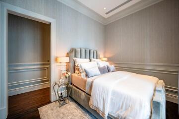 Elegant bedroom with luxurious furnishings