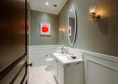 modern bathroom with elegant decor