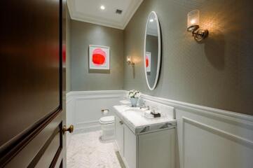 modern bathroom with elegant decor