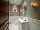 modern bathroom with elegant decor