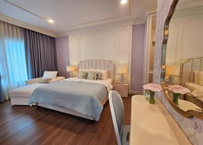 Luxurious bedroom with king-size bed and elegant decor