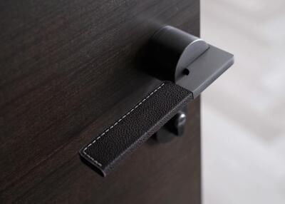 Close-up of modern door handle