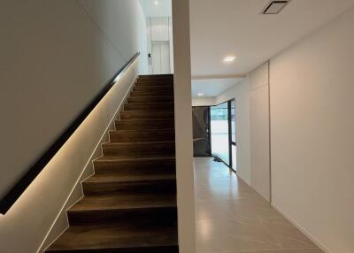 Modern staircase with hallway