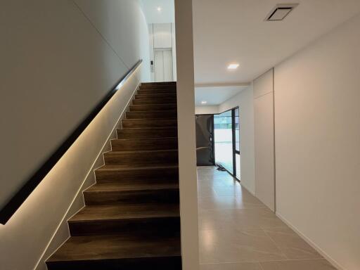 Modern staircase with hallway