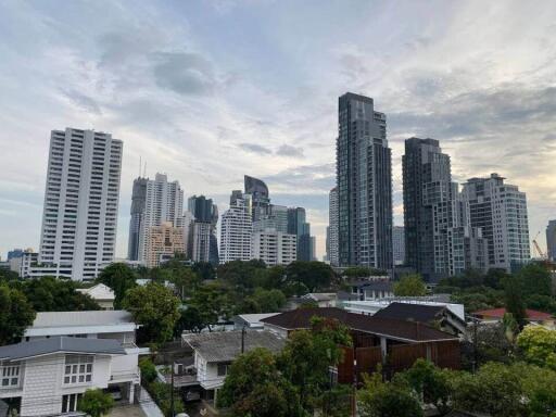 Skyline view of modern buildings and residential area