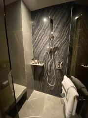 Modern bathroom with shower