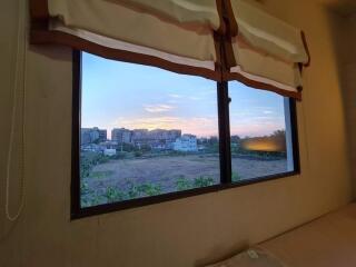 Bedroom with a window view