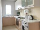 Modern kitchen with built-in appliances