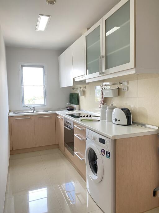 Modern kitchen with built-in appliances