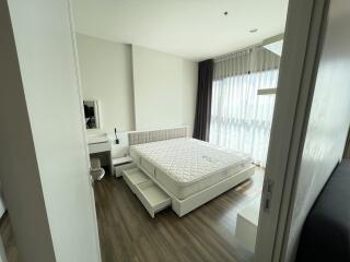 Spacious bedroom with minimalist design