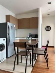 Modern kitchen with dining area