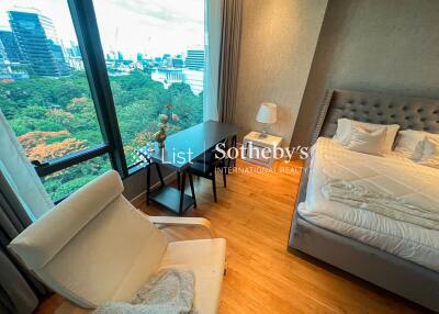 bedroom with window view