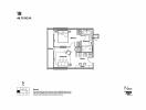 1-bedroom apartment floor plan