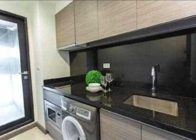 Modern kitchen with appliances and sink