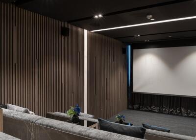 Luxury Home Theater Room with Modern Design