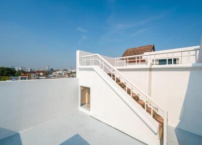 Rooftop with stairs