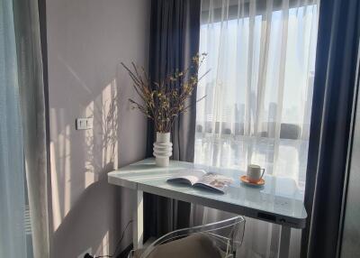 Modern study room with desk and chair