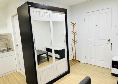 Modern entryway with wardrobe