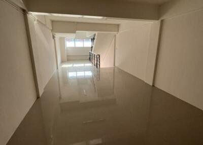 Empty interior space with polished floor