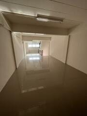 Empty interior space with polished floor