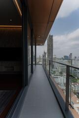 Balcony with city view