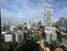 City skyline view from a high-rise