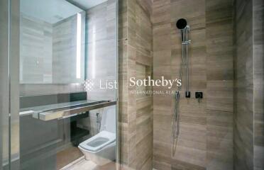 Modern bathroom with shower