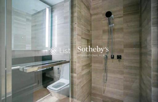 Modern bathroom with shower