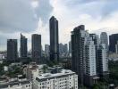 City skyline with high-rise buildings