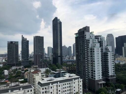 City skyline with high-rise buildings