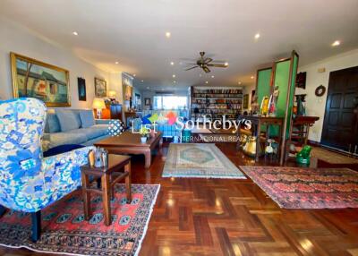 Spacious and well-decorated living room