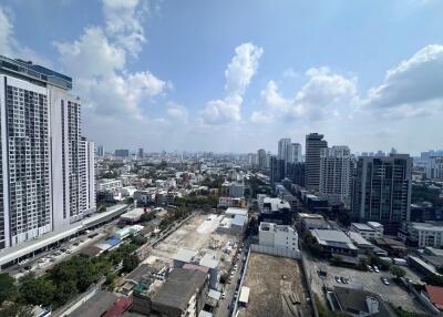 Aerial view of cityscape with buildings