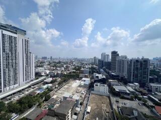 Aerial view of cityscape with buildings