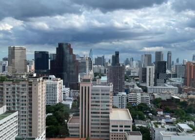 City skyline view from a high vantage point