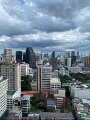 City skyline view from a high vantage point