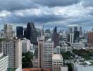 City skyline view from a high vantage point